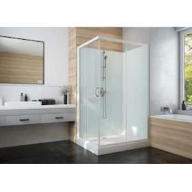 CABINE IZIGLASS2 COULISSANTE ANGLE 80X100 MIT.MECANIQUE VERRE TRANSPARENT|Leda-LD1L11IZC1080M
