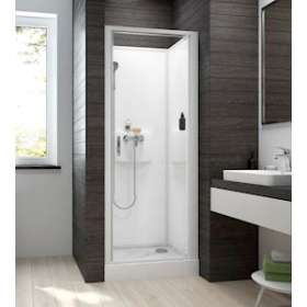 CABINE IZIBOX2 PIVOTANTE NICHE 90X90 VERRE TRANSPARENT|Leda-LD1L11IZBPN090