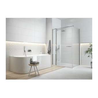 PAROI PREFACE P.FIXE+P.PIV ALIG 120 + P.FIXE 90/90DEG REV VT P.ARGT SATIN|Leda-LD1L13PR505730