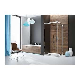 PAROI TYXO ANGLE P.COUL 90X90 VT ARGT BRILLANT|Leda-LD1L13TX600233