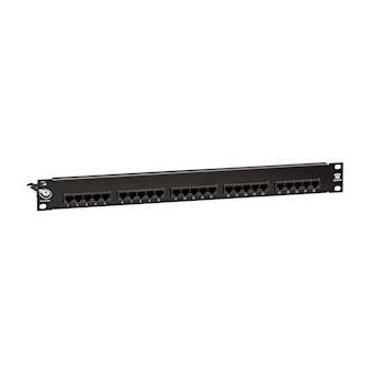 Panneau telecom 25 ports UTP 4 pin noir|Leviton Manufacturing EU Limited-BBXC5CPNLU254PK2M