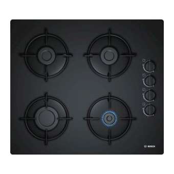 TABLE GAZ 60CM 4FOY VERRE NOIR|Bosch menager pose enc.-B6SPOP6B6B10