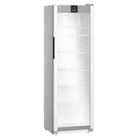 Armoire positive, carrosserie epoxy silver, porte vitrée, 400L|Liebherr pro-LIHMRFVD4011