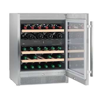 Cave à vin, 2 zones, 34b, inox, porte vitrée|Liebherr pro-LIHWTES1672CHR