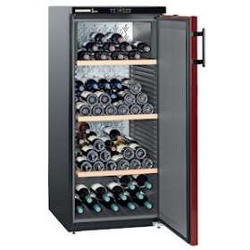 Cave à vin, noir mat, porte rouge réversible, 164b|Liebherr pro-LIHWK161CHR