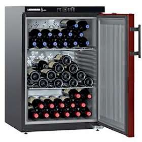 Cave à vin, noir mat, porte rouge réversible, 66b|Liebherr pro-LIHWK66CHR