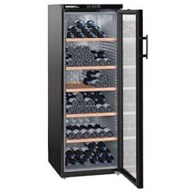 Cave à vin, noir mat, porte vitrée, 200 b|Liebherr pro-LIHWKB4212CHR