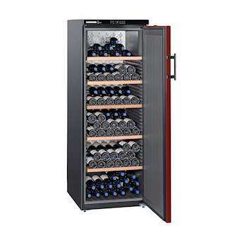 Cave à vin, noir mat, porte rouge réversible, 200b|Liebherr pro-LIHWK201CHR