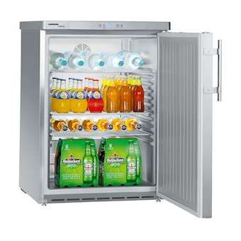 Table top positif, inox, 134L. Porte réversible avec serrure.|Liebherr pro-LIHFKUV1660