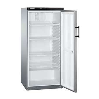 Armoire positive inox color, 544L. Porte inox réversible avec serrure.|Liebherr pro-LIHGKVESF5445