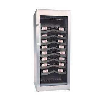 Cave à vin 1 zone mono-température, carrosserie inox, porte vitrée, 142 bt|Liebherr pro-LIHWKES4552CD