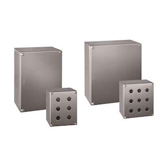 Boîtier en acier inox EN 1.4301 finement satiné, étanche IP66|Limatec-LI2PE04-304A