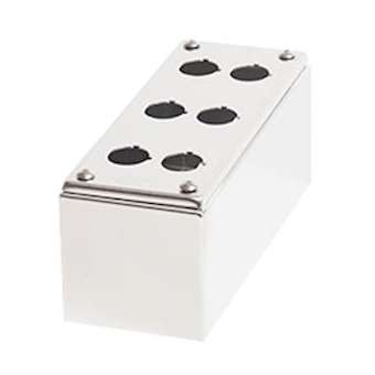 Boîtier en acier inox EN 1.4301 couvercle surbaissé, étanche IP66|Limatec-LI2PEC06V-304A