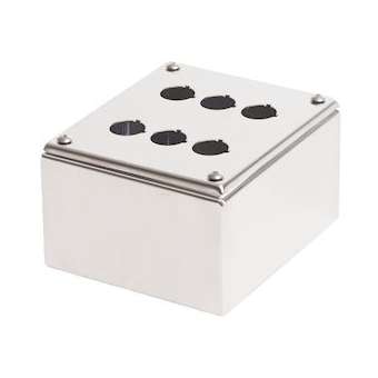 Boîtier en acier inox EN 1.4301 couvercle surbaissé, étanche IP66|Limatec-LI2PEC06O-304A