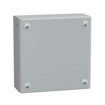 Spacial SBM - boite acier 200x200x80mm - couvercle plein|Schneider Electric-SCHNSYSBM20208