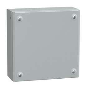 Spacial SBM - boite acier 200x200x80mm - couvercle plein|Schneider Electric-SCHNSYSBM20208