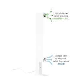 SUP'AIR PLUS noir 30m² 3000K|Lod-LO2SUPR-PLUS-040W-015W-30K-770-B