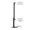 lampad'Air PLUS noir 30m² 3000K