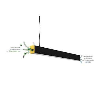 Origin'Air Fly PLUS 1m Blanc 30m² 2700k|Lod-LO2SUSP-PLUS-040W-030W-27K-1000-
