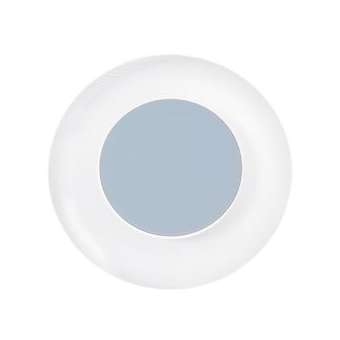 Applique murale SUNNY D400mm LED 18W 3000K - finition Blanche + chromé std|Lucibel-LCLASN0IEEM2