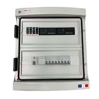 Coffret AC 6 circuits mono pour tri enphase 9-18kW +2 QR TRI (2xC20)|MADEnR-MP623101820