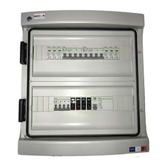 Coffret 1000V 2MPPT de 2 Strings avec paraf. DC + AC 15kW (C32) 1 ond TRI|MADEnR-MP633241015