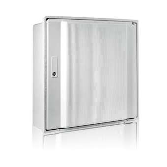 Coffret ENEDIS sans hublot, avec cuvette - Serrure rectangle - Gris|Maec-MAE0250092