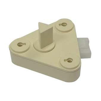 Serrure triangle 1/2 tour beige|Michaud-MIHN003