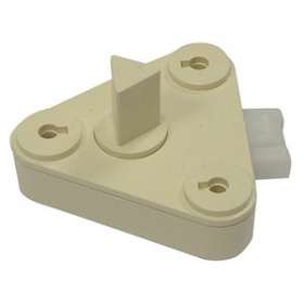 Serrure triangle 1/2 tour beige|Michaud-MIHN003