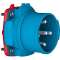 DECONTACTOR DSN1 Connecteur Poly bleu Size.1 IP66/67/69 1P+N+T 20A 250V AC|Marechal-MAR6118015