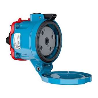 DECONTACTOR DS6 Socle Métal bleu Size.4 IP66/67 3P+T 90A 440V AC|Marechal-MAR3964013