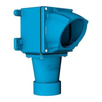 Boitier Métal bleu Size.5 +manchon incliné 30D M50|Marechal-MAR595E3M50