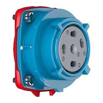 PN Connecteur Métal Size.1 IP55 1P+N+T 30A 250V AC +2AUX contacts inversés|Marechal-MAR0928017001A