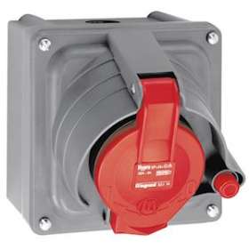 Prisinter fixe Hypra IP44/55 32A - 380V~ à 415V~ - 3P+N+T - plastique|Legrand-LEG052904