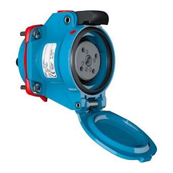 DECONTACTOR DSN1 Socle Poly bleu Size.1 IP66/67/69 1P+N+T 20A 250V AC|Marechal-MAR6114015R
