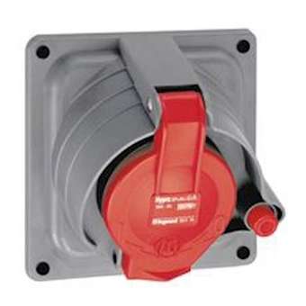 Prisinter fixe Hypra IP44/55 32A - 380V~ à 415V~ - 3P+T - plastique|Legrand-LEG052903