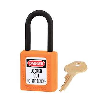 Cadenas Zenex Orange - Clé différente retenue - Anse nylon - Diamètre 6 mm|Master lock europe-SKP406ORJ