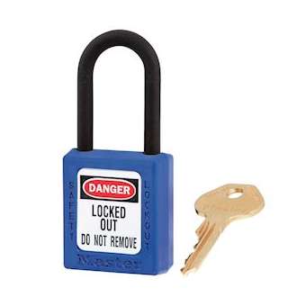 Cadenas Zenex Bleu - Clé différente retenue - Anse nylon - Diamètre 6 mm|Master lock europe-SKP406BLU