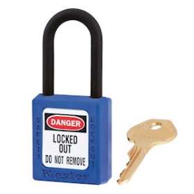 Cadenas Zenex Bleu - Clé différente retenue - Anse nylon - Diamètre 6 mm|Master lock europe-SKP406BLU