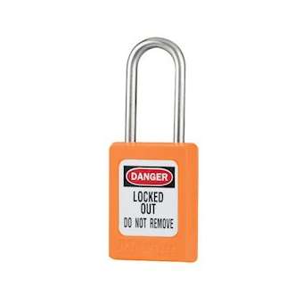Cadenas Zenex Orange - Clé différente - Retenue de clé - - Anse inox 38 mm|Master lock europe-SKPS31ORJ