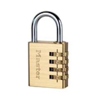 Cadenas à combinaison programmable à 4 chiffres - aluminium finition laiton|Master lock europe-SKP604EURD