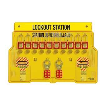 Station de consignation avec couvercle 1483B FR/EN|Master lock europe-SKP1483BP410FRC