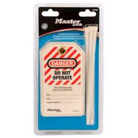 Etiquettes - Danger- Ne pas utiliser Anglais (pack de 12 étiquettes)|Master lock europe-SKP497AD