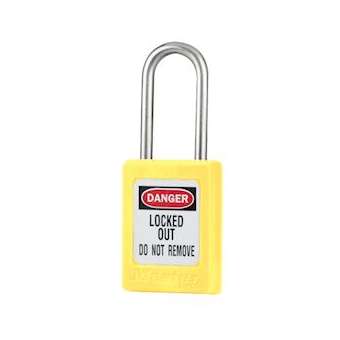 Cadenas Zenex Jaune - Clé différente - Retenue de clé - Anse inox 38 mm|Master lock europe-SKPS31YLW