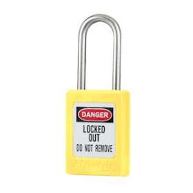 Cadenas Zenex Jaune - Clé différente - Retenue de clé - Anse inox 38 mm|Master lock europe-SKPS31YLW