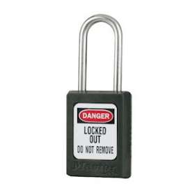 Cadenas Zenex Noir - Clé différente - Retenue de clé - Anse inox 38 mm|Master lock europe-SKPS31BLK