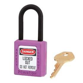 Cadenas Zenex Violet - Clé différente retenue - Anse nylon - Diamètre 6 mm|Master lock europe-SKP406PRP