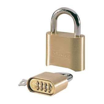 Cadenas à combinaison programmable 4 chiffres clé codage - Corps zinc|Master lock europe-SKP175EURD
