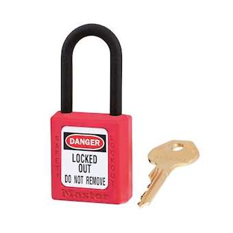Cadenas Zenex Rouge - Clé variée retenue - Passe-partout - Anse nylon - Dia 6 mm|Master lock europe-SKP406MKRED