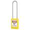 Cadenas Zenex Jaune - Anse inox 76 mm - Clé différente - Retenue de clé